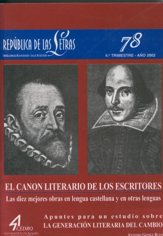 El Canon Literario de los Escritores