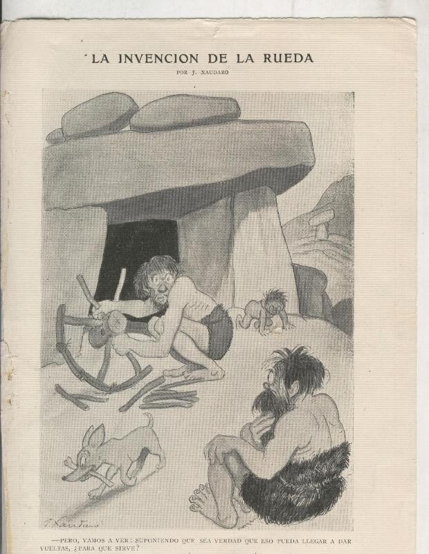 Xaudaro: Lamina numero 48: La invencion de la rueda