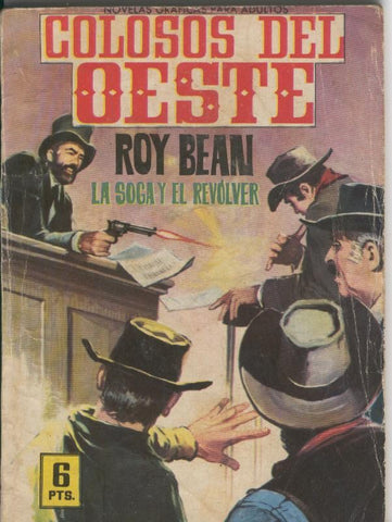 Colosos del Oeste numero 009: Roy Bean: la soga y el revolver, trasera ficha de Clint Walker