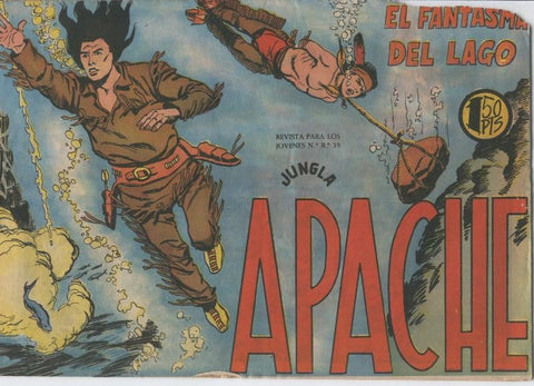 Apache primera serie de editorial Maga  numero 34: El fantasma del lago