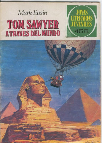 Joyas Literarias Juveniles numero 024: Tom Sawyer a traves del mundo