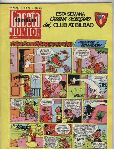 Gaceta Junior numero 65: poster de Atletic Bilbao
