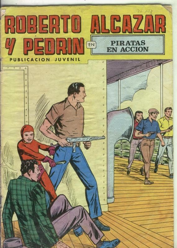 Roberto Alcazar y Pedrin color, numero 166: Piratas en accion