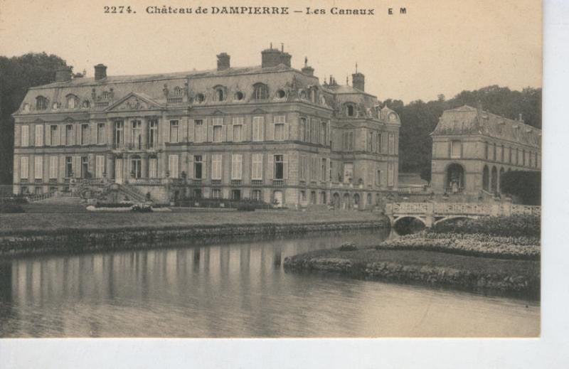 Postal B/N 0281 : Chateau de Dampierre: Les Canaux