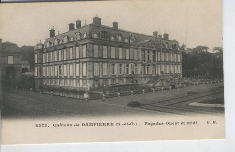 Postal B/N 0282 : Chateau de Dampierre: Façades Ouest et midi