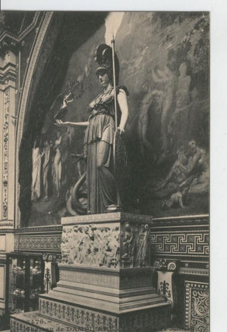 Postal B/N 0286 : Chateau de Dampierre: La Statue de...