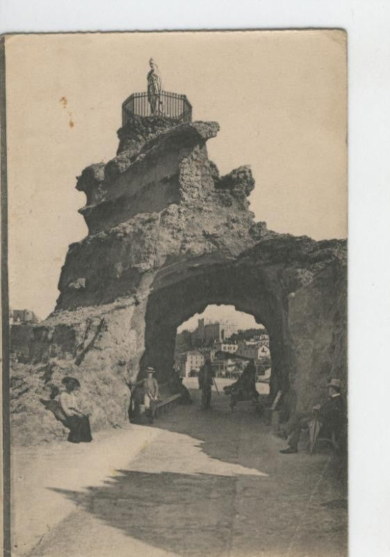 Postal B/N 0301 : Biarritz: Le Roucher de la Vierge