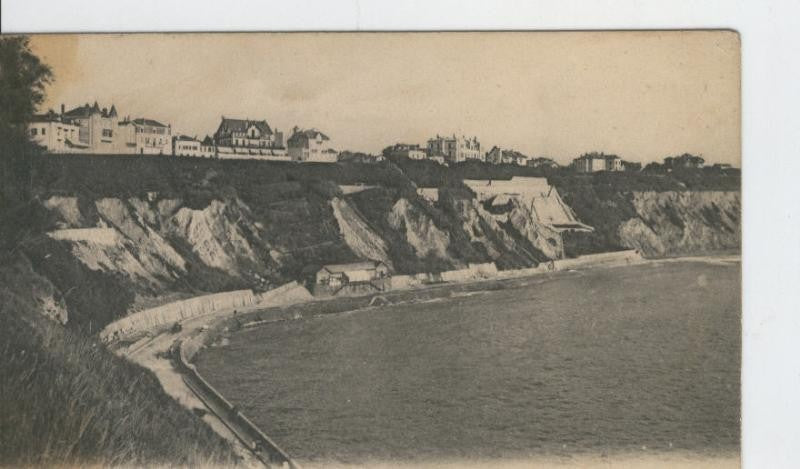 Postal B/N 0302 : Biarritz: La cote des Basques