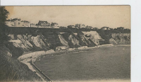 Postal B/N 0302 : Biarritz: La cote des Basques