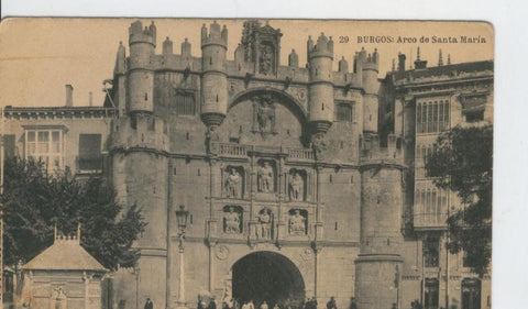Postal B/N 0316 : Burgos: Arcos de Santa Maria
