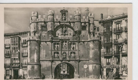 Postal B/N 0326 : Burgos: Arco y puerta de Santa Maria