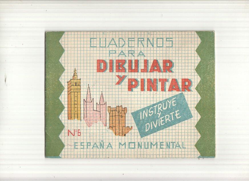 Cuadernos para dibujar:España monumental: Torre del Oro-Patio Arrayanes-La Giralda-Catedral Gerona