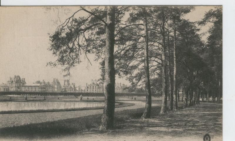 Postal B/N 0350 : Fontainebleau: Une Alle du Parterre