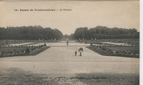 Postal B/N 0364 : Fontainebleau: Le parterre