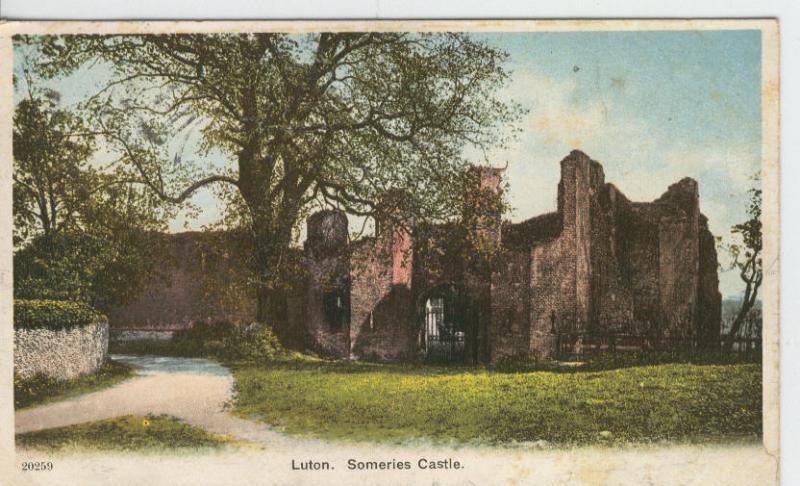 Postal castillos numero 035: Luton, someries Castle