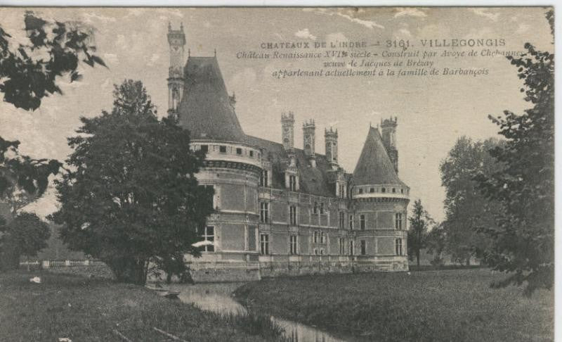 Postal castillos numero 045: Chateau de L,Indre