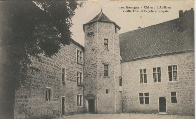 Postal castillos numero 066: Gascogne, Chateau d,andiran