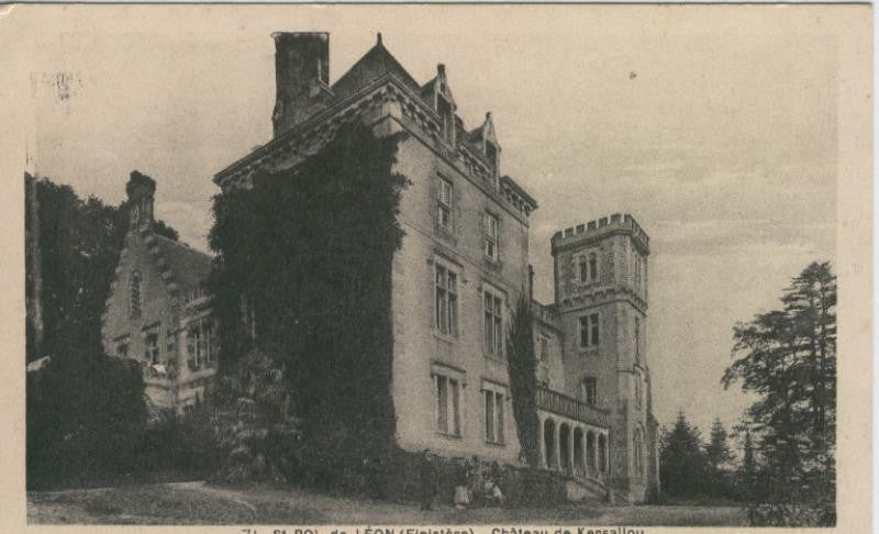 Postal castillos numero 073: Chateau de Kersaliou
