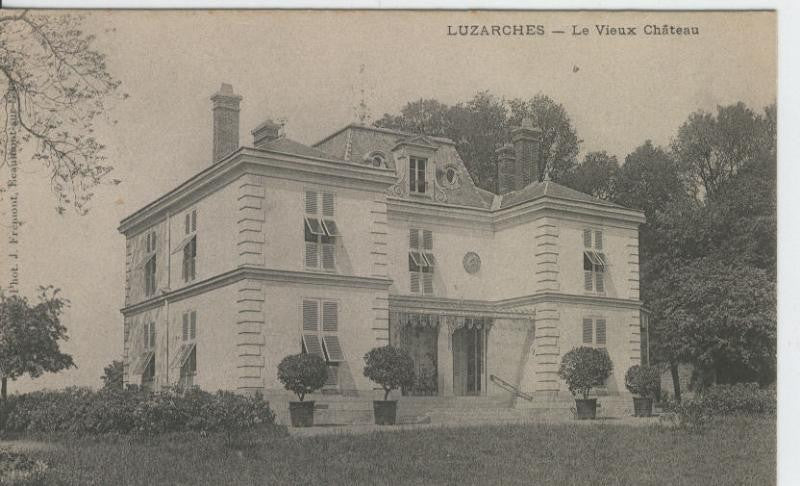Postal castillos numero 076: Chateau de Luzarches