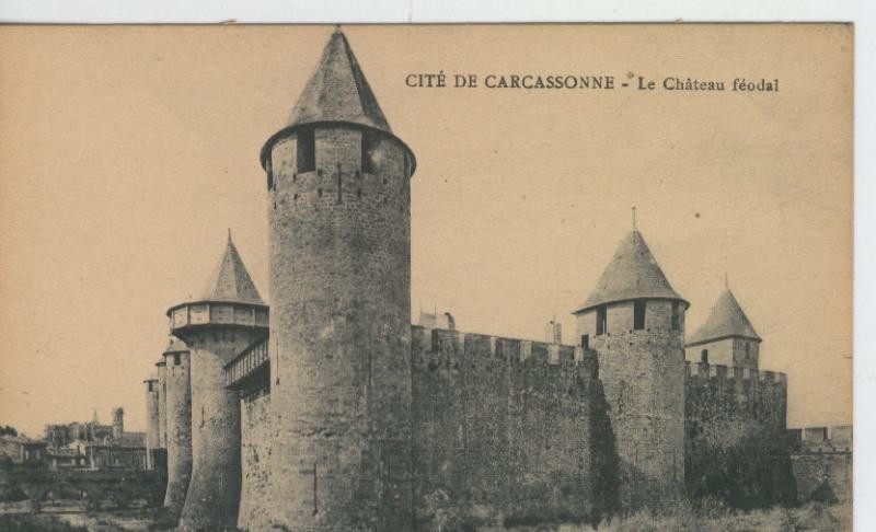Postal castillos numero 087: Chateau de Carcassonne
