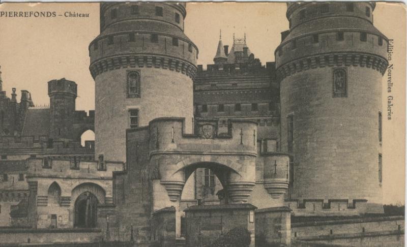 Postal castillos numero 089: Chateau de Pierrefonds