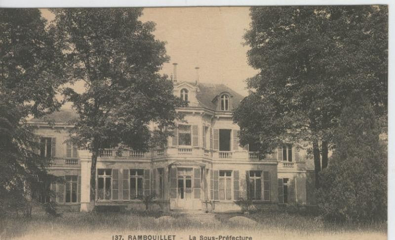 Postal castillos numero 090: Chateau de Rambouillet