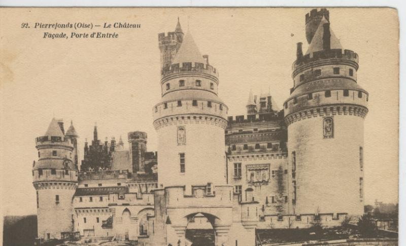 Postal castillos numero 093: Chateau de Pierrefonds