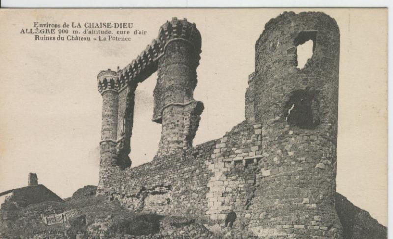Postal castillos numero 102: Chateau de La Potence