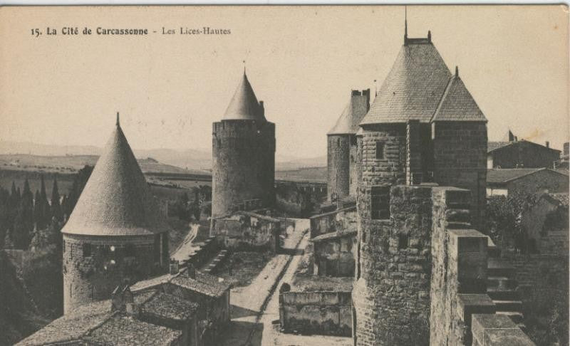 Postal castillos numero 103: Chateau de Cascassonne
