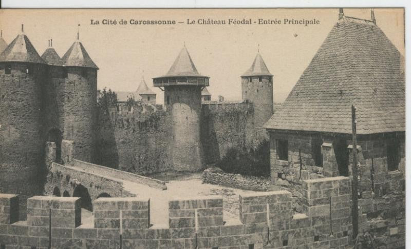 Postal castillos numero 104: Chateau de Cascassonne