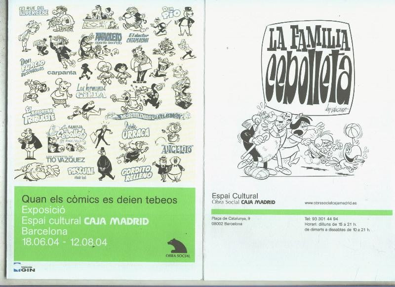 Folleto exposicion Quan els comics es deien tebeos