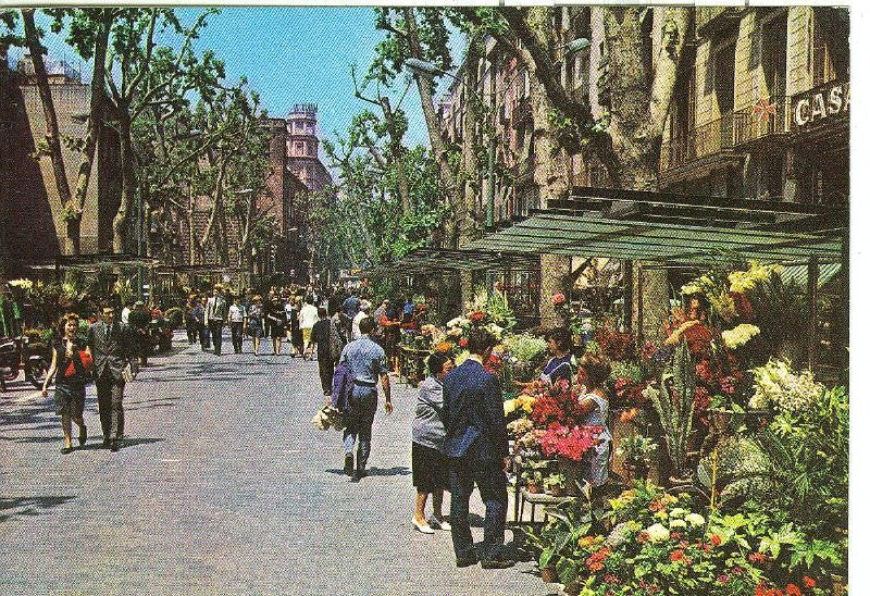 Postal 6469 : Rambla de las Flores, Barcelona