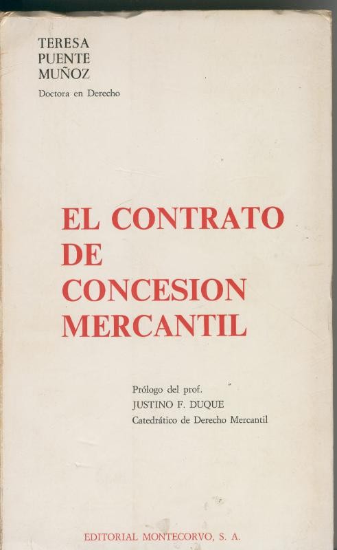 El contrato de concesion mercantil
