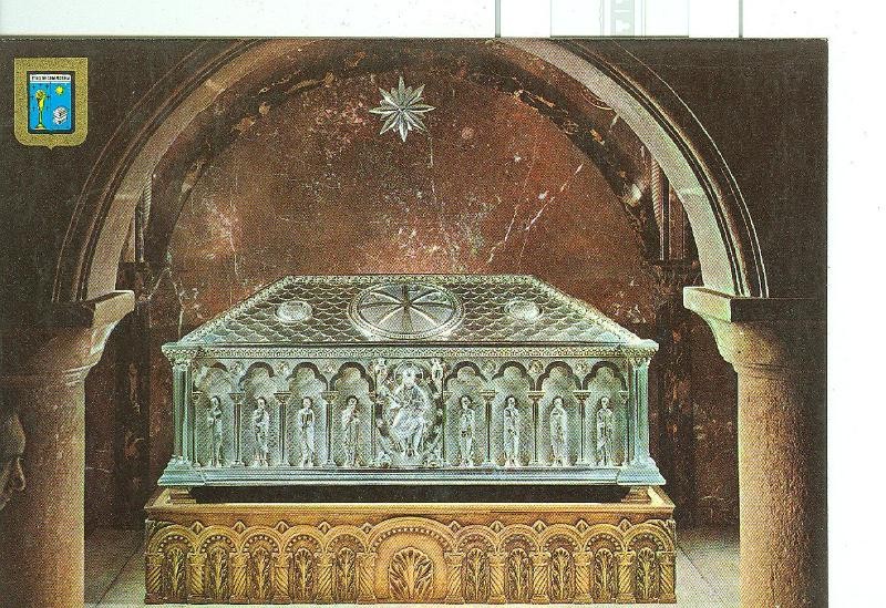 Postal 6545 : Catedral Santiago, Urna restos apostol Santiago