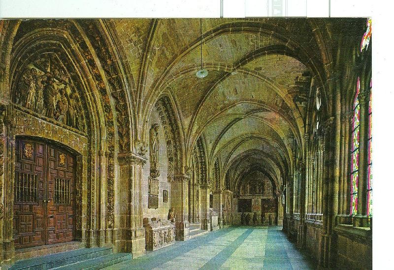 Postal 6550 : Claustro y puerta capilla Santa Catalina, catedral de Burgos