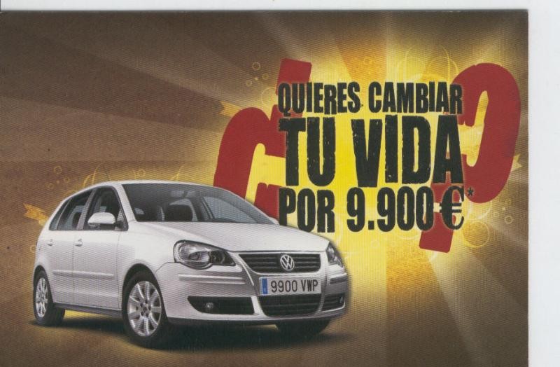 Postal 6589 : Publicitaria vehiculo volksvagen Polo