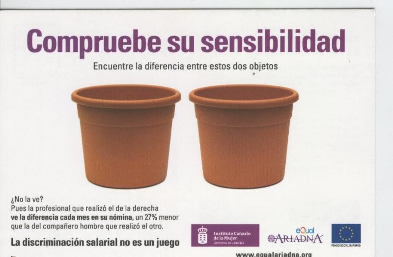 Postal 6661 : Publicitaria Instituto canario de la mujer