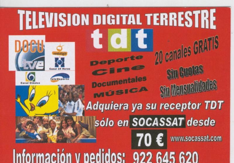 Postal 6663 : Publicitaria TDT