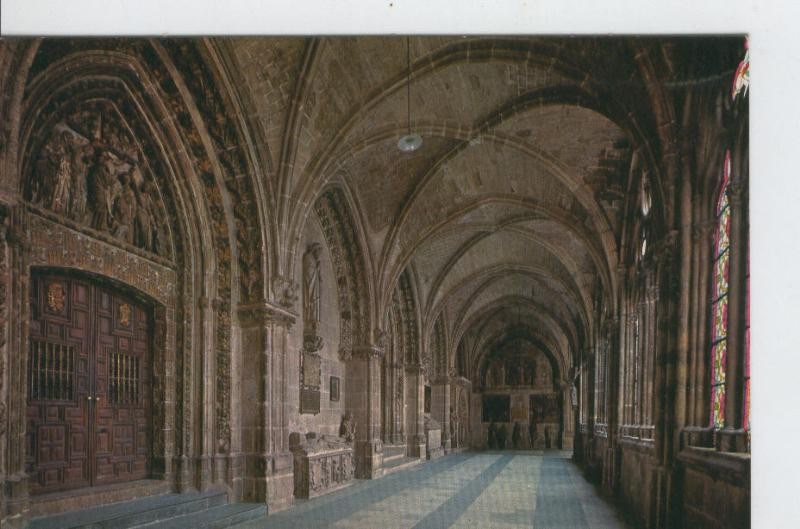 Postal 6679: Claustro y puerta capilla santa catalina, catedral de Burgos