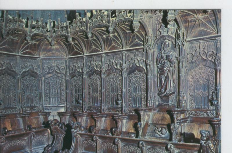 Postal 6685: Silleria del coro, catedral de ciudad rodrigo