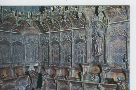 Postal 6685: Silleria del coro, catedral de ciudad rodrigo