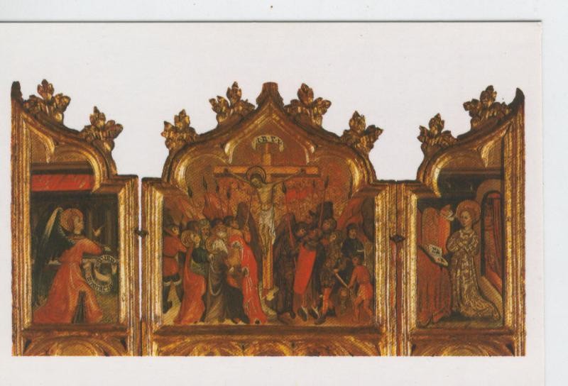 Postal 6693: Museo de Poblet: anunciacio i crucifixio