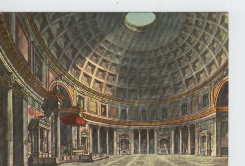 Postal 6696: Interior del Panteon, Roma