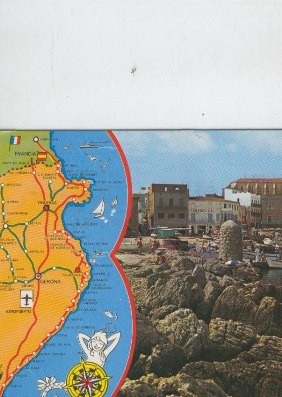 Postal 6744:  La Escala, Girona,  vistas varias