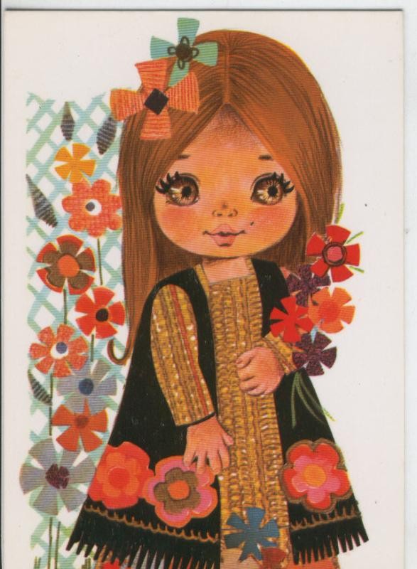 Postal 6845: Dibujo infantil, no indica ilustrador