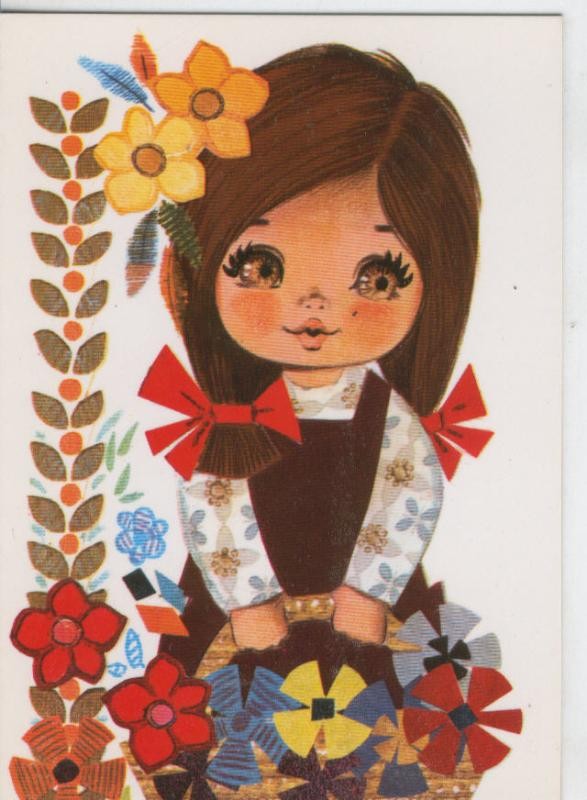 Postal 6848: Dibujo infantil, no indica ilustrador