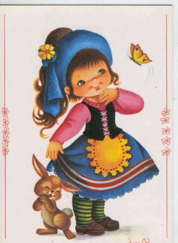 Postal 6874: Dibujo infantil, ilustracion de Jose R
