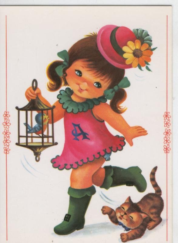 Postal 6875: Dibujo infantil, ilustracion de Jose R