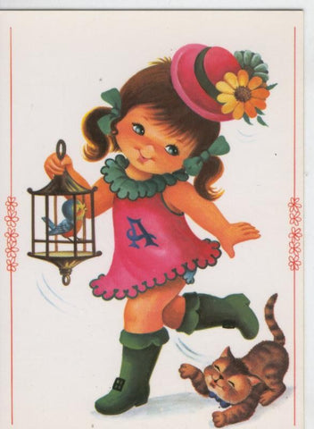 Postal 6875: Dibujo infantil, ilustracion de Jose R
