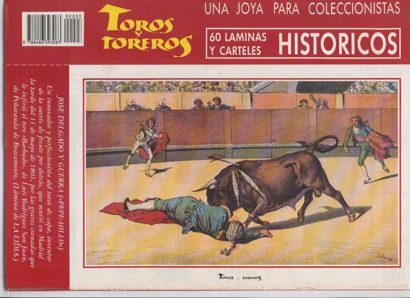 Lamina de La Lidia modelo 03: Jose Delgado y Guerra: Pepe Hillo